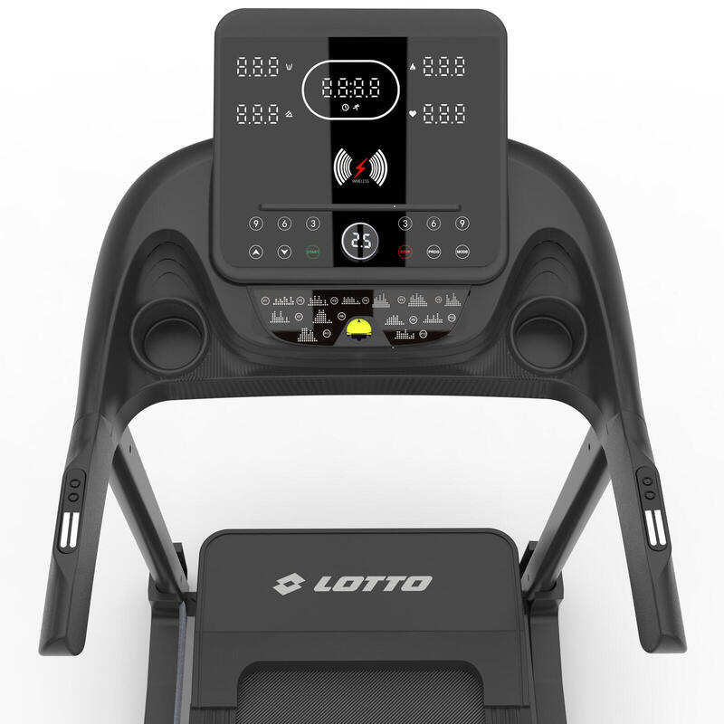 LOTTO Tempo Tapis de Course Electrique Pliable,Max 130kg, Bluetooth,1-18km/h