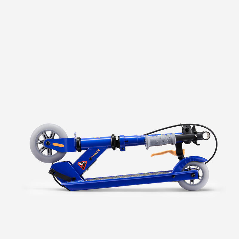 Trottinette enfant play 5 avec frein - Bleue Orange