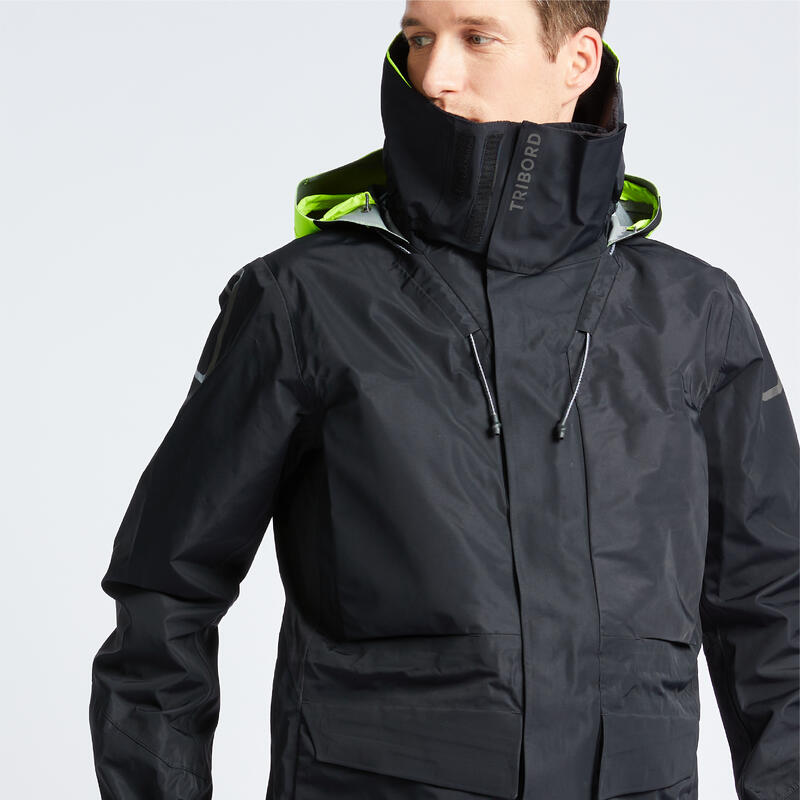 Veste de quart de voile offshore 900 homme noir