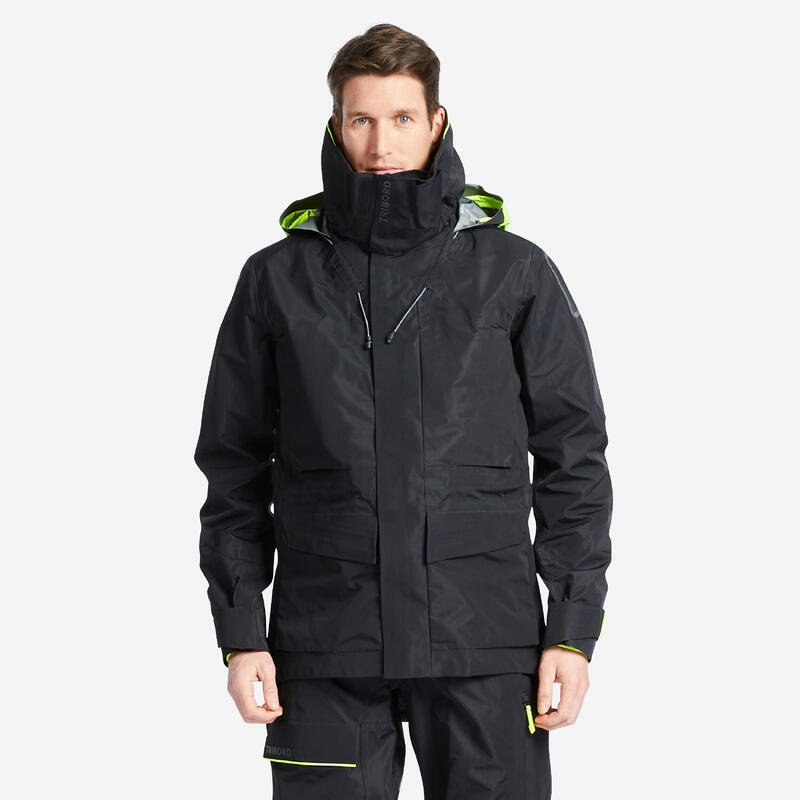 Veste de quart de voile offshore 900 homme noir