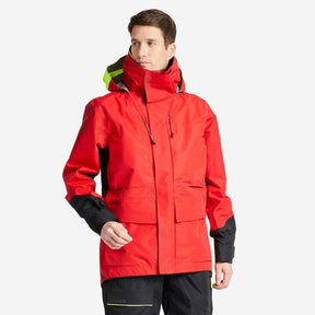 Veste de quart de voile offshore 900 homme rouge